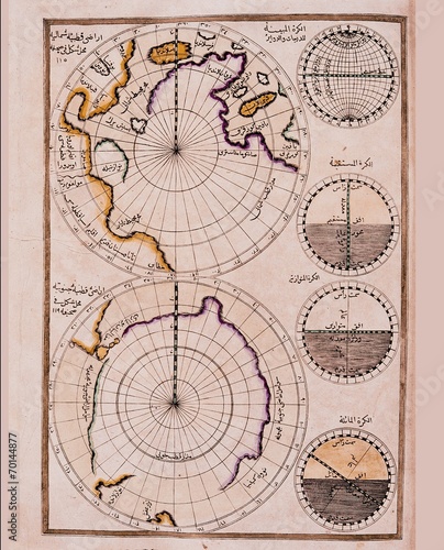 Arabic astronomical chart