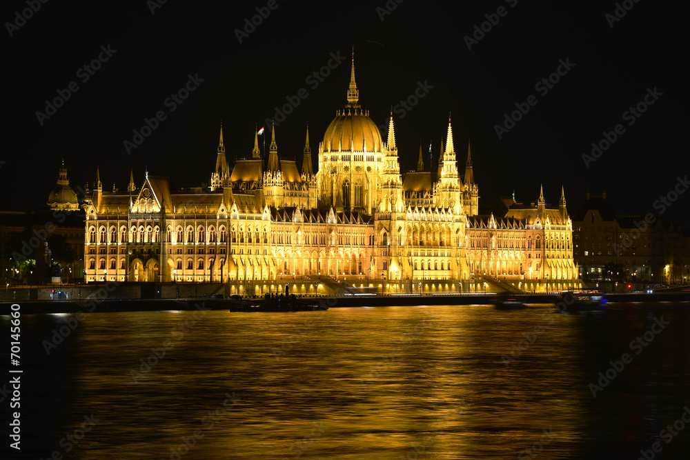 Budapest Parlament Nacht