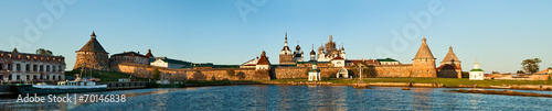 Solovetsky Monastery at sunset
