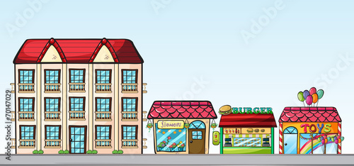 Stores on street