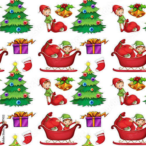 Seamless christmas wrapping