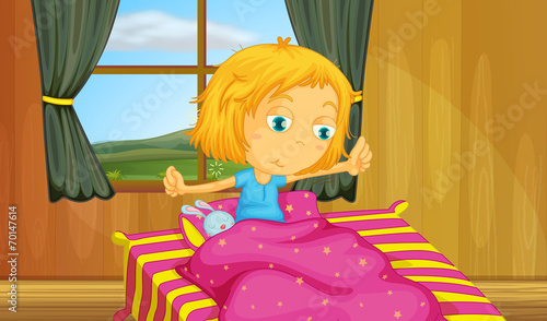 Girl and bedroom