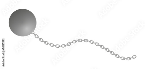 ball with long chain