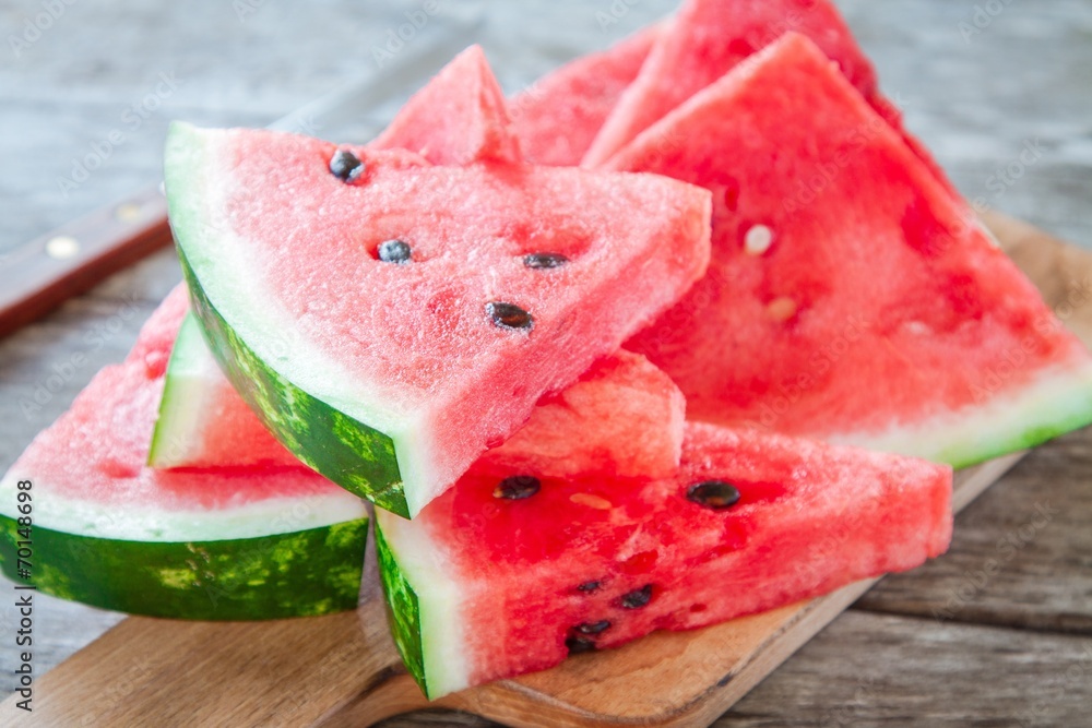 slices of fresh juicy organic watermelon slices of fresh juicy organic watermelon