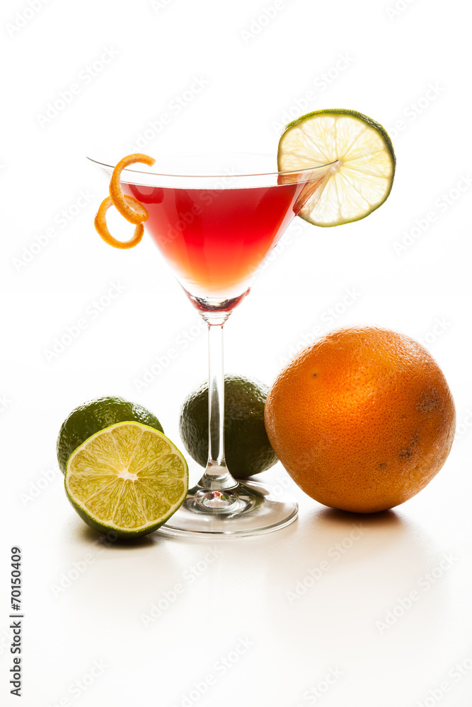 Manhattan cocktail garnished with a cherry Manhattan cocktail garnished with a cherry