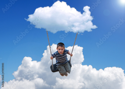 Flying in the sky