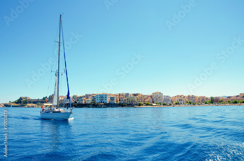 sailboat corfu greece