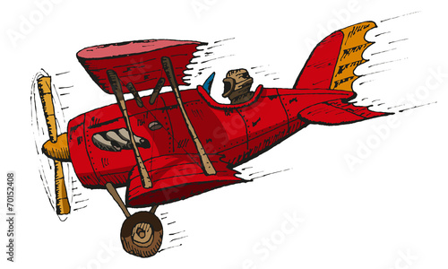 biplane cartoon