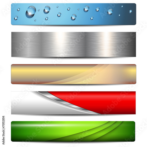 Banners, headers set