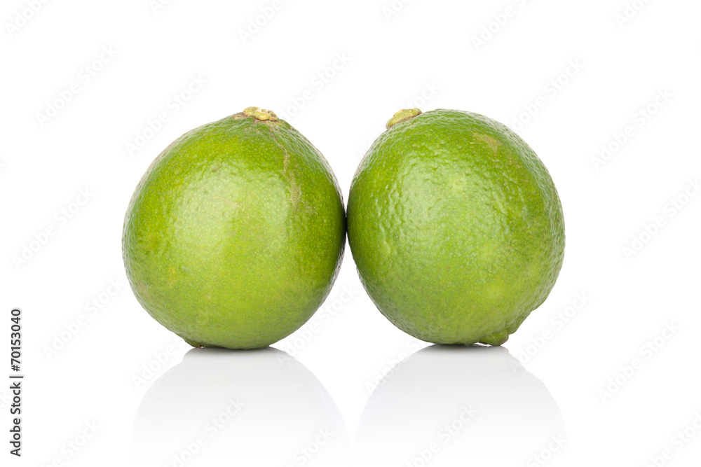 Citrus lime fruit isolated on white background Citrus lime fruit isolated on white background