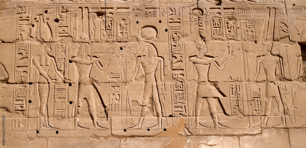 Egyptian antique hieroglyphs from Karnak Temple Complex Egyptian antique hieroglyphs from Karnak Temple Complex