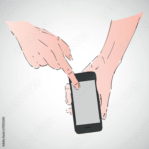 telephone smartphone portable scan numerisation tactile