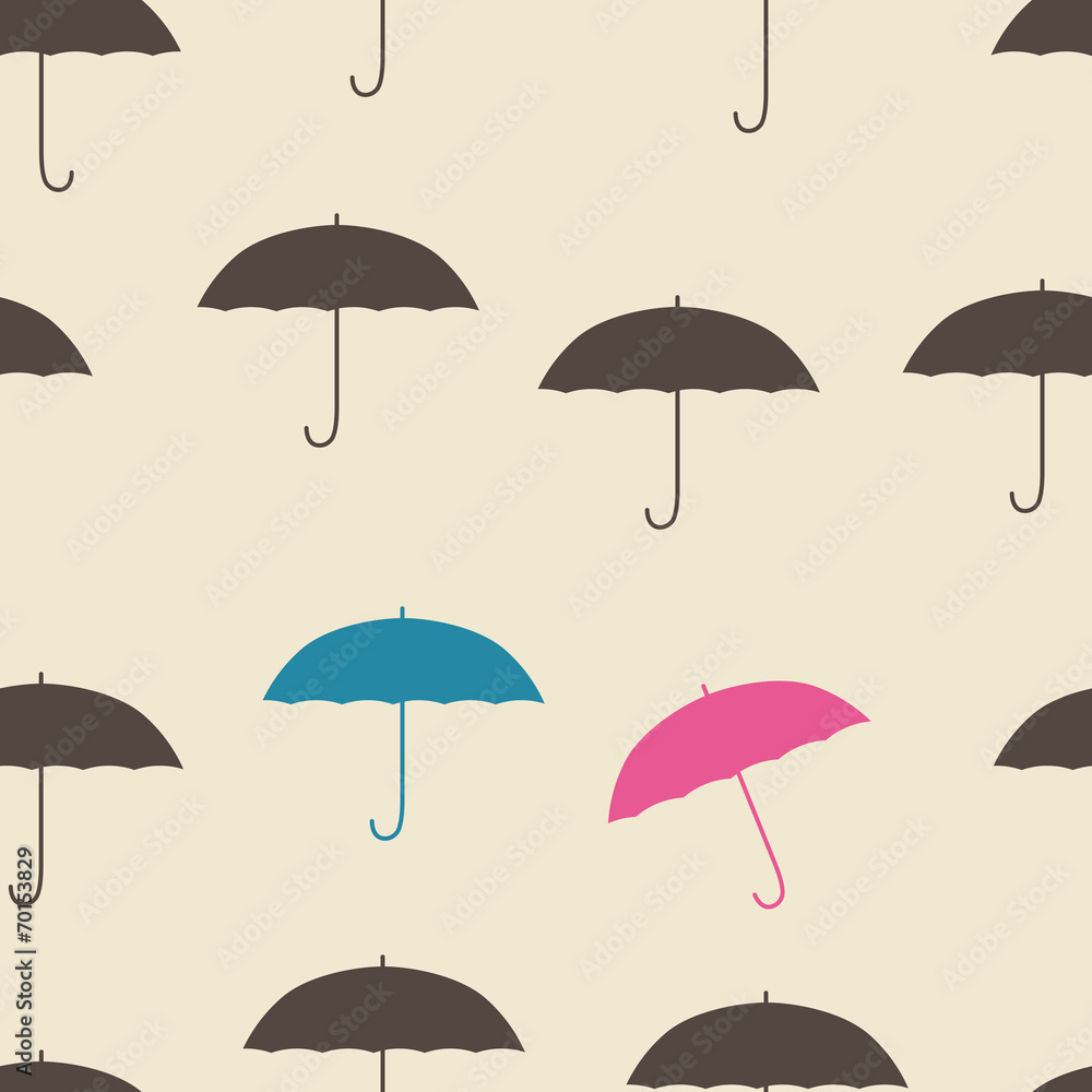 Seamless Umbrella Background