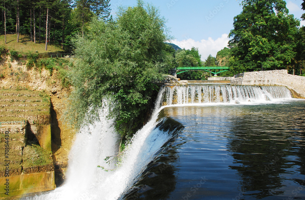 Jajce Waterfall Jajce Waterfall