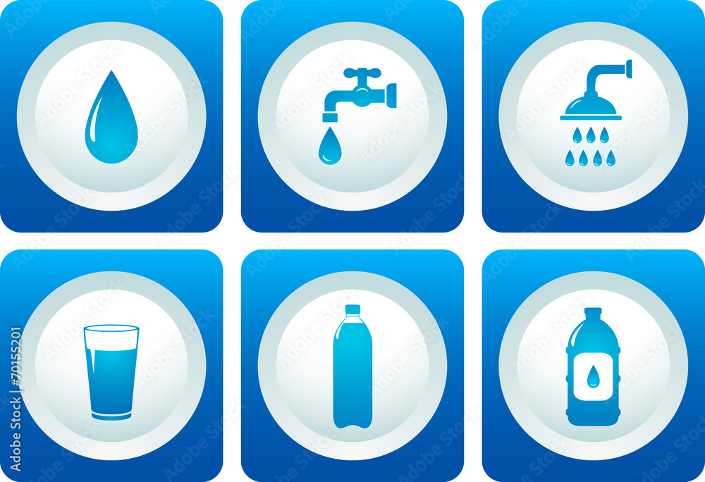 water and plumbing icon set water and plumbing icon set