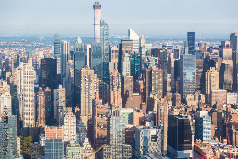 New York Midtown Aerial View