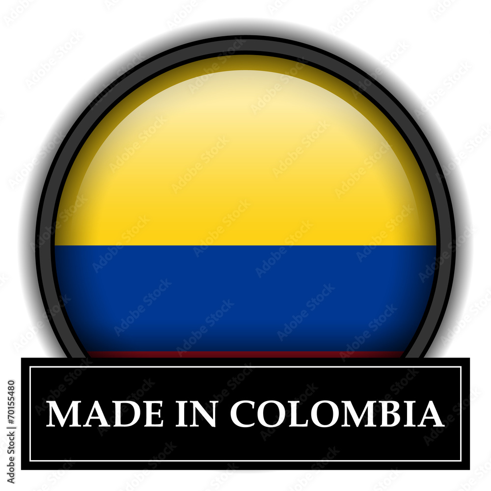 Made in button - Colombia