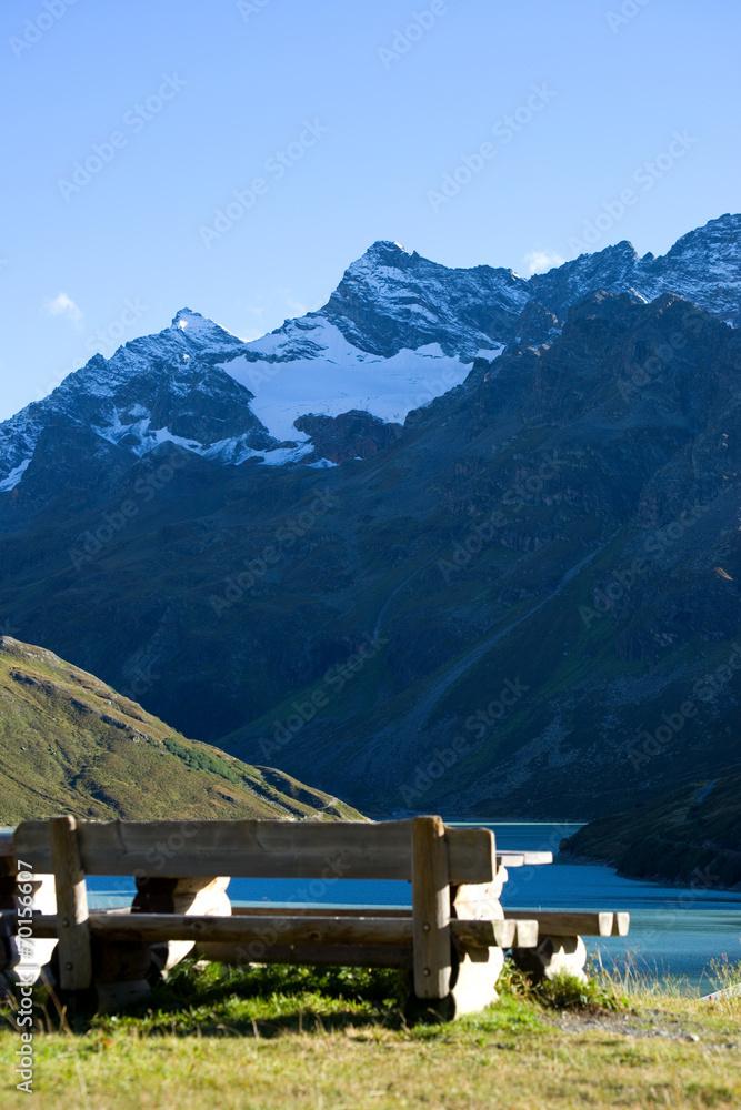 Silvretta-Stausee - Alpen Silvretta-Stausee - Alpen