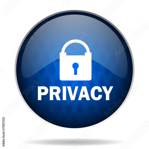 privacy internet blue icon