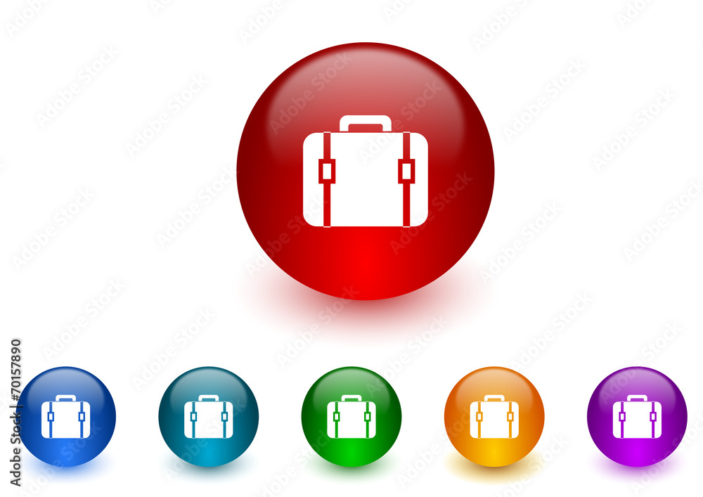 bag internet icons colorful set bag internet icons colorful set