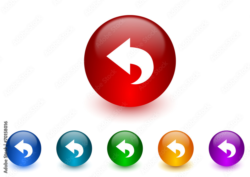back internet icons colorful set back internet icons colorful set