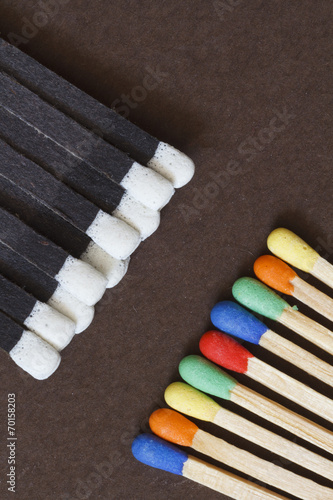 Multicolored matches