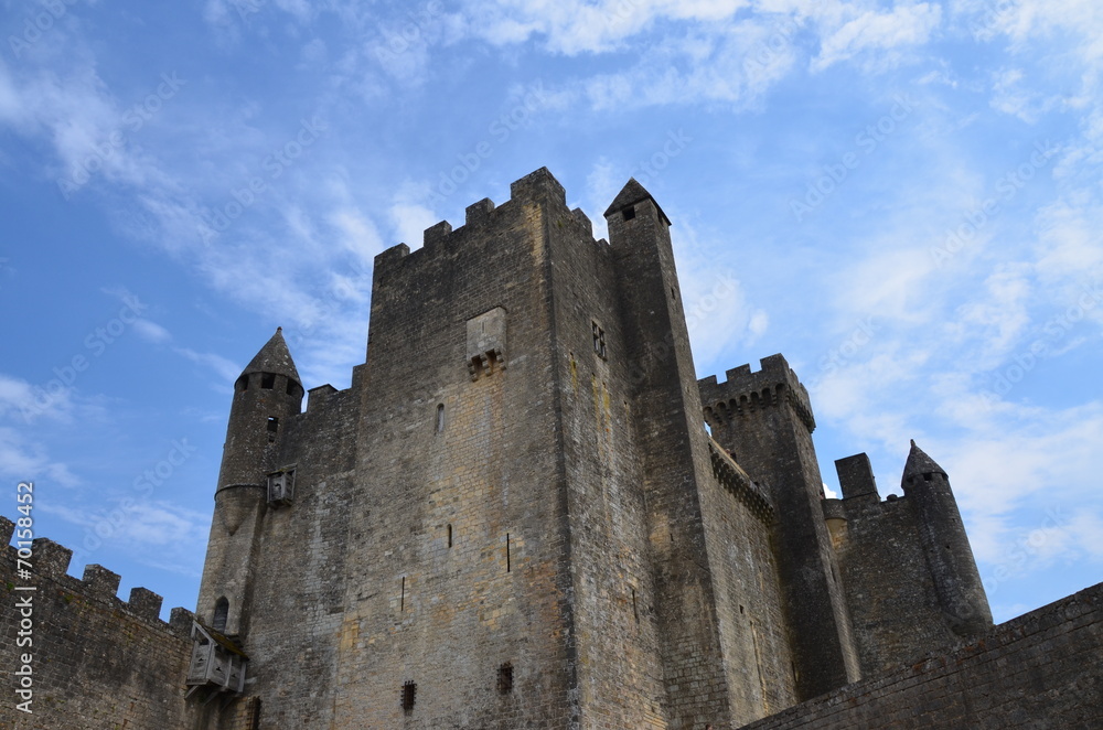 Zamek w Beynac (Francja) Lipiec 2014