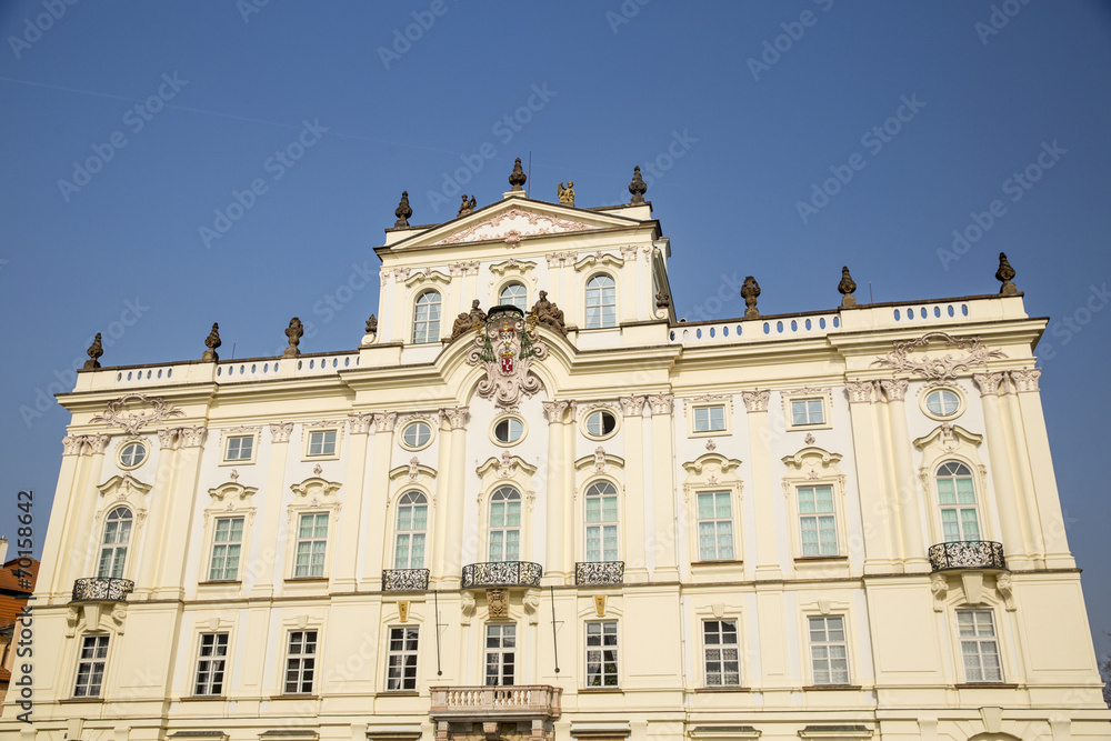 fron of royal palace in Prague
