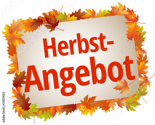 Herbstangebot