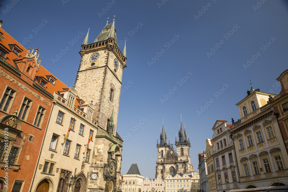 fort and towers in Prague