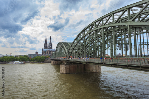 Cologne Cathedral and skyline, Germany © Noppasinw