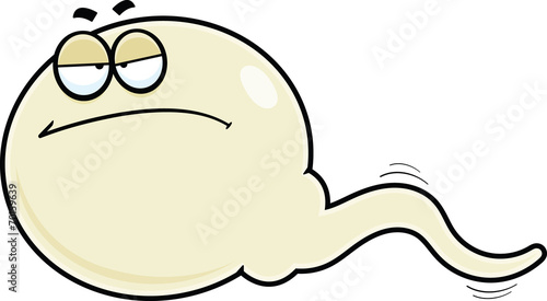 Cartoon Sperm Grumpy
