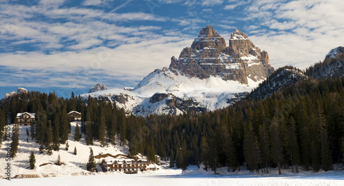 Dolomites Mountain in Winter, Italy © Flaviu Boerescu