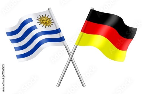 Free Download Fahnen: Uruguay und Deutschland - GFXLoad