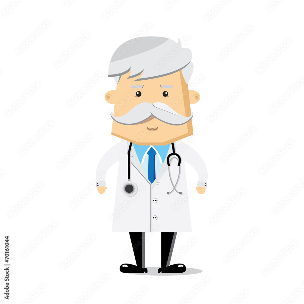 doctor character vector white background doctor character vector white background