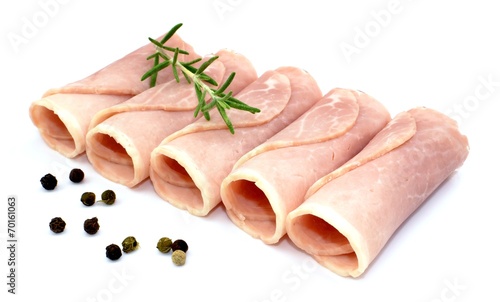 sliced ham