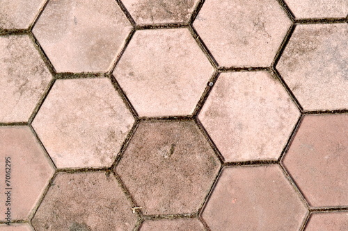 six square walkway texture