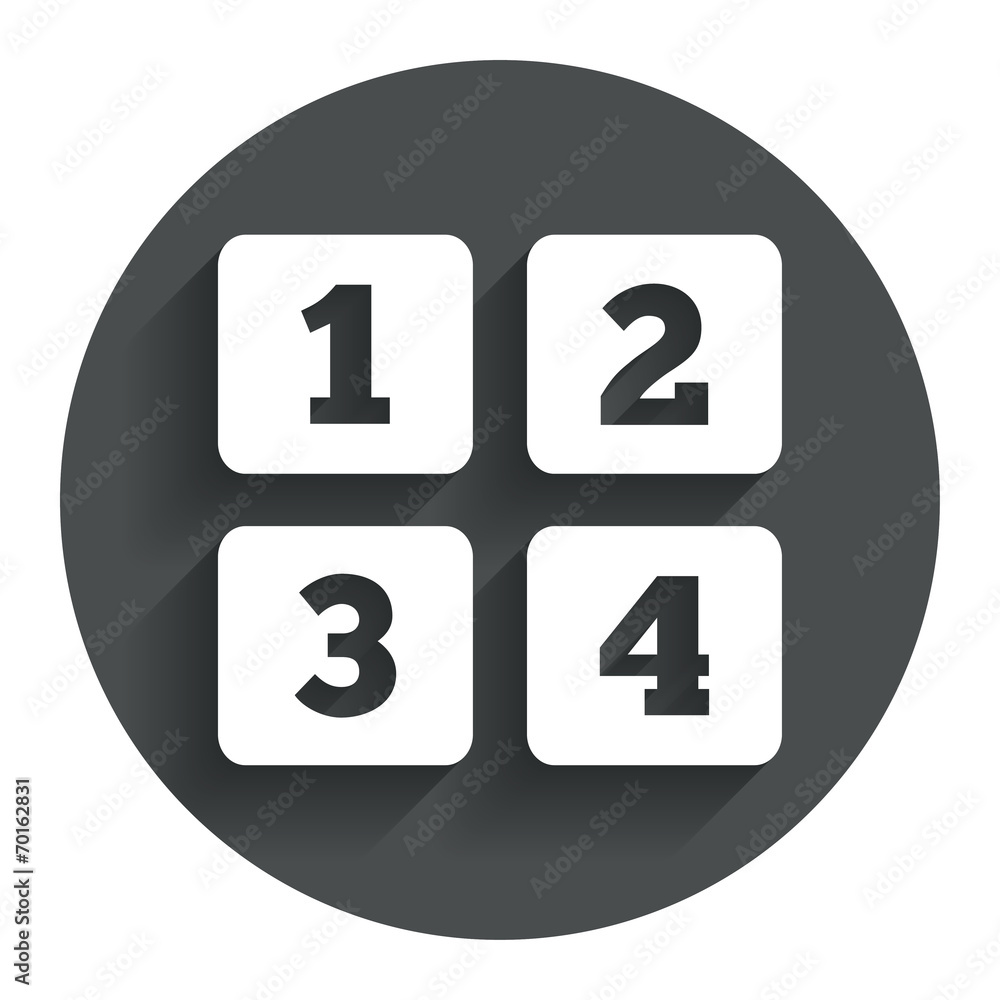 Cellphone keyboard sign icon. Digits symbol. Cellphone keyboard sign icon. Digits symbol.