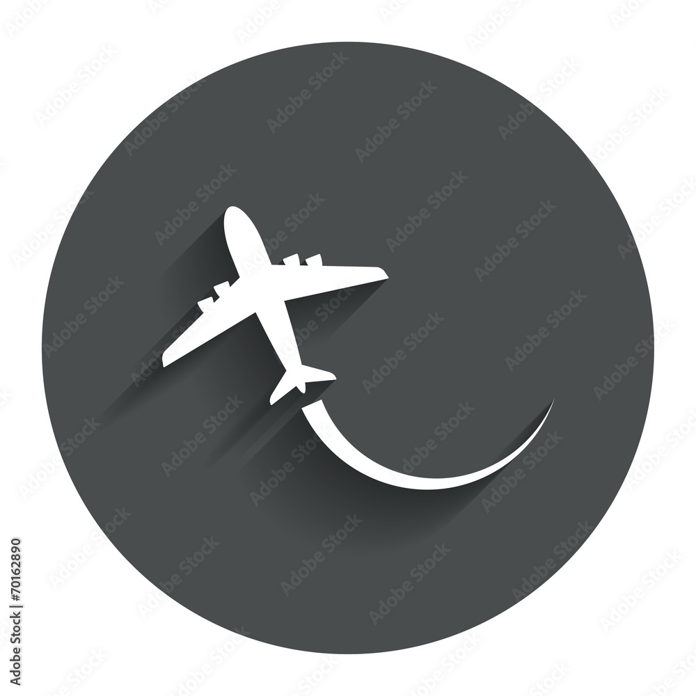 Airplane sign icon. Travel trip symbol. Airplane sign icon. Travel trip symbol.