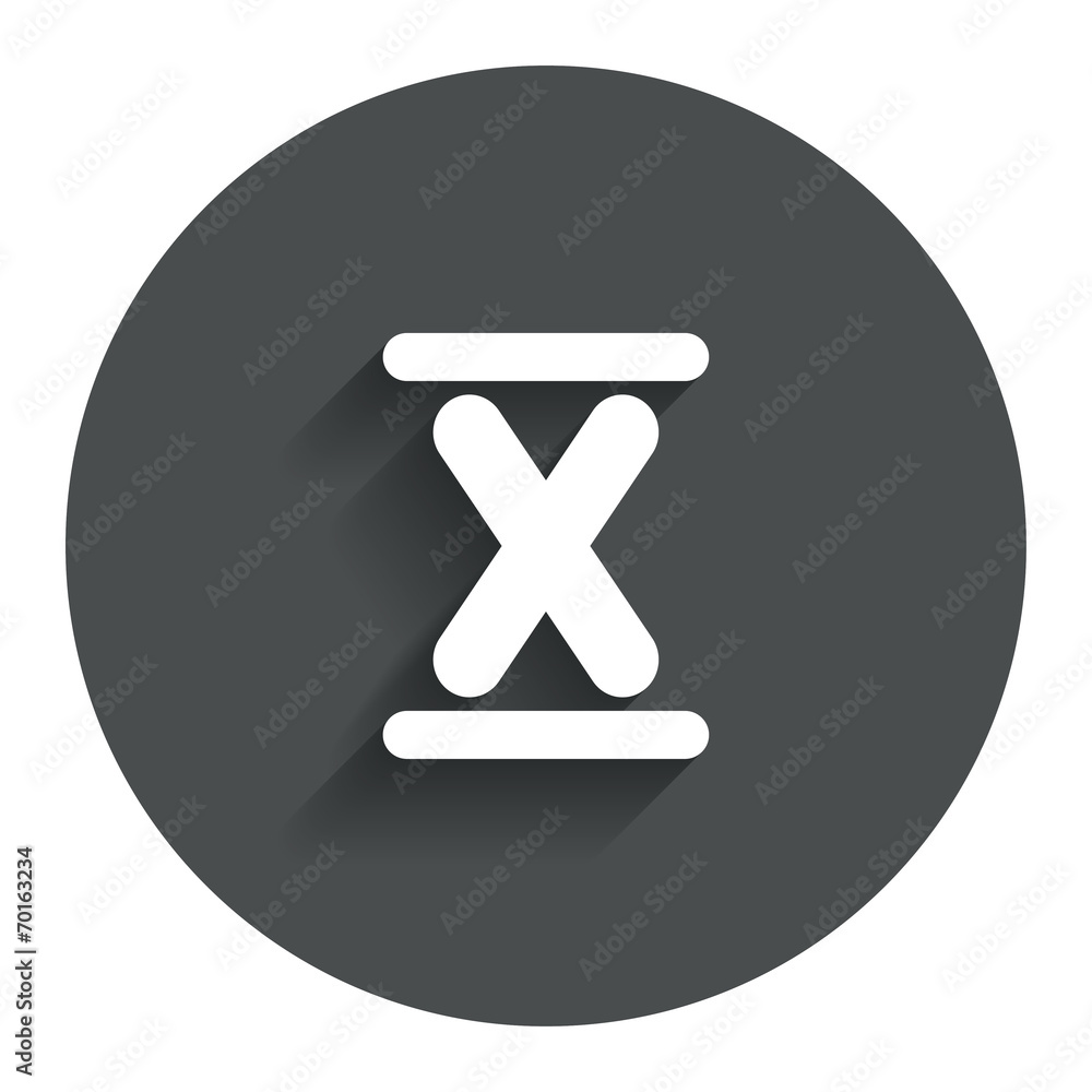 Roman numeral ten icon. Roman number ten sign.