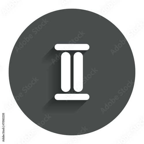 Roman numeral two icon. Roman number two sign.