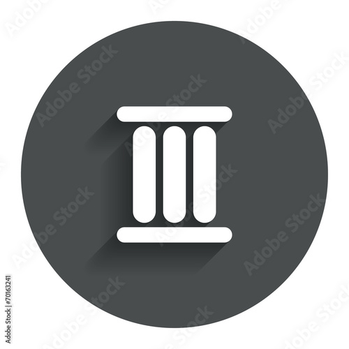 Roman numeral three icon. Roman number three sign.