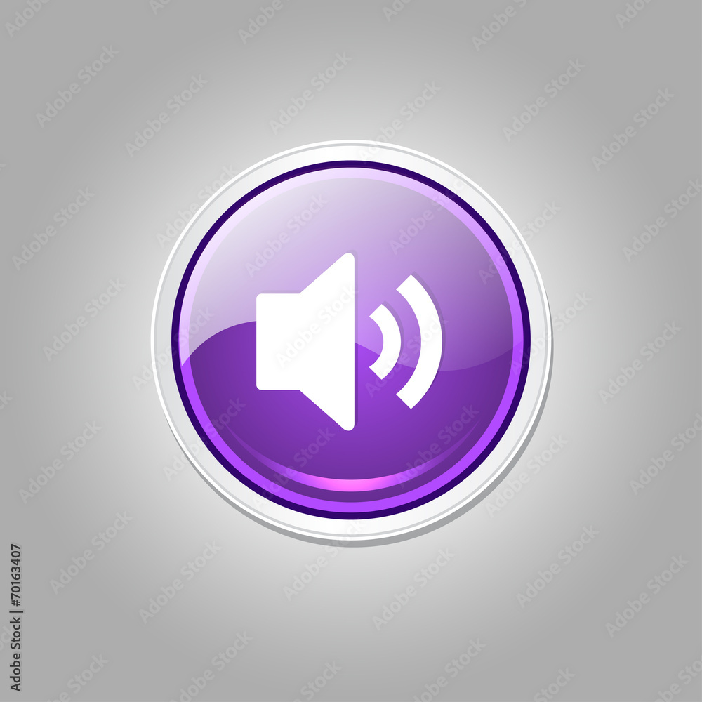 Voulme Circular Purple Vector Web Button Icon Voulme Circular Purple Vector Web Button Icon