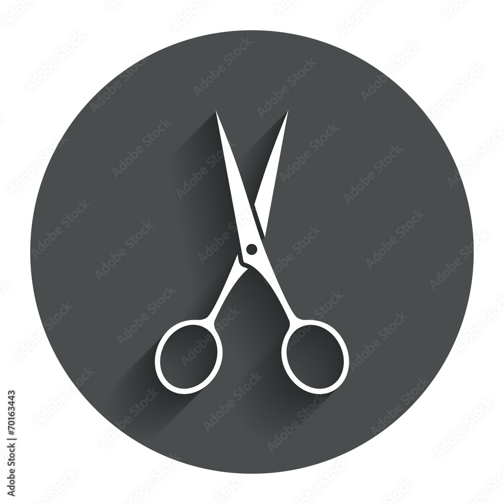 Scissors hairdresser sign icon. Tailor symbol. Scissors hairdresser sign icon. Tailor symbol.