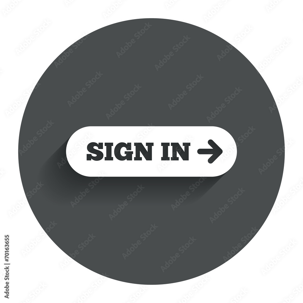 Sign in with arrow sign icon. Login symbol Sign in with arrow sign icon. Login symbol