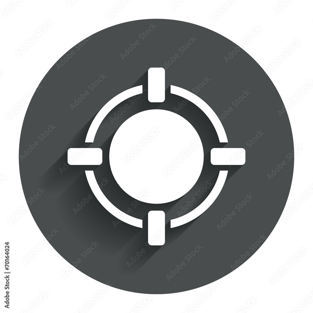 Crosshair sign icon. Target aim symbol. Crosshair sign icon. Target aim symbol.