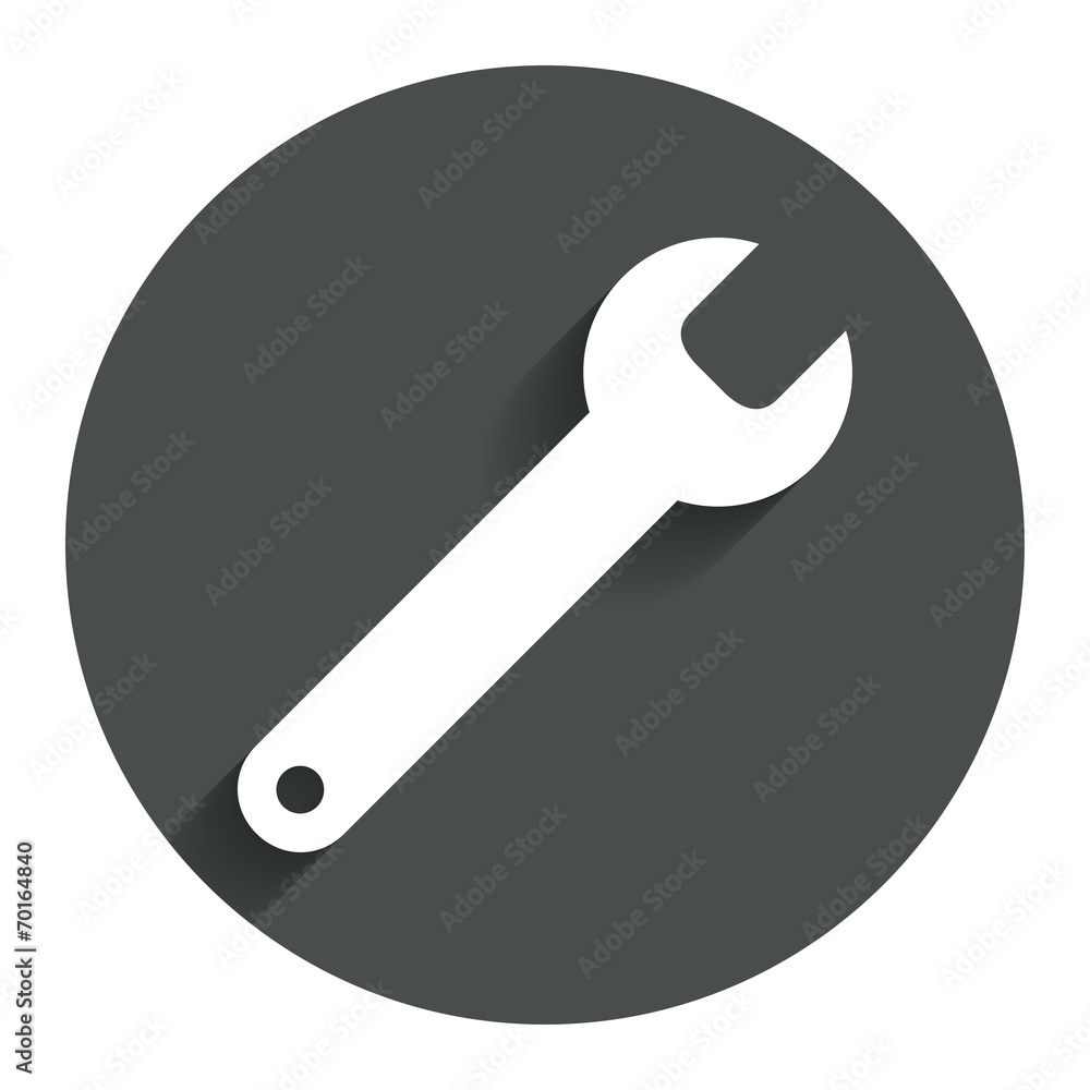 Wrench key sign icon. Service tool symbol. Wrench key sign icon. Service tool symbol.