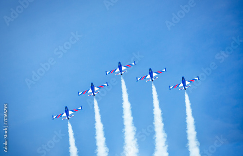 Aerobatic group formation