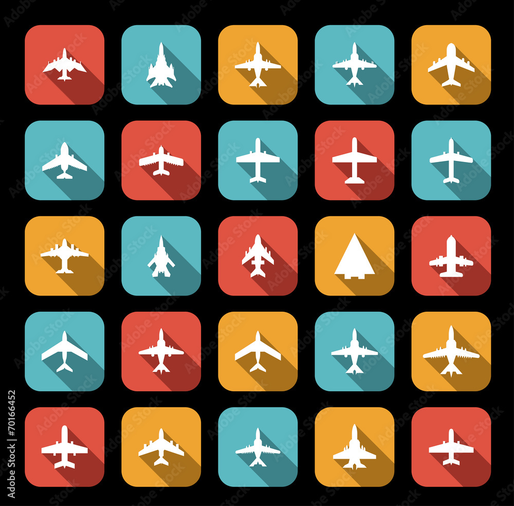 icons of airplanes