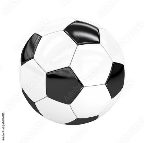 football  soccer ball  isolated on white